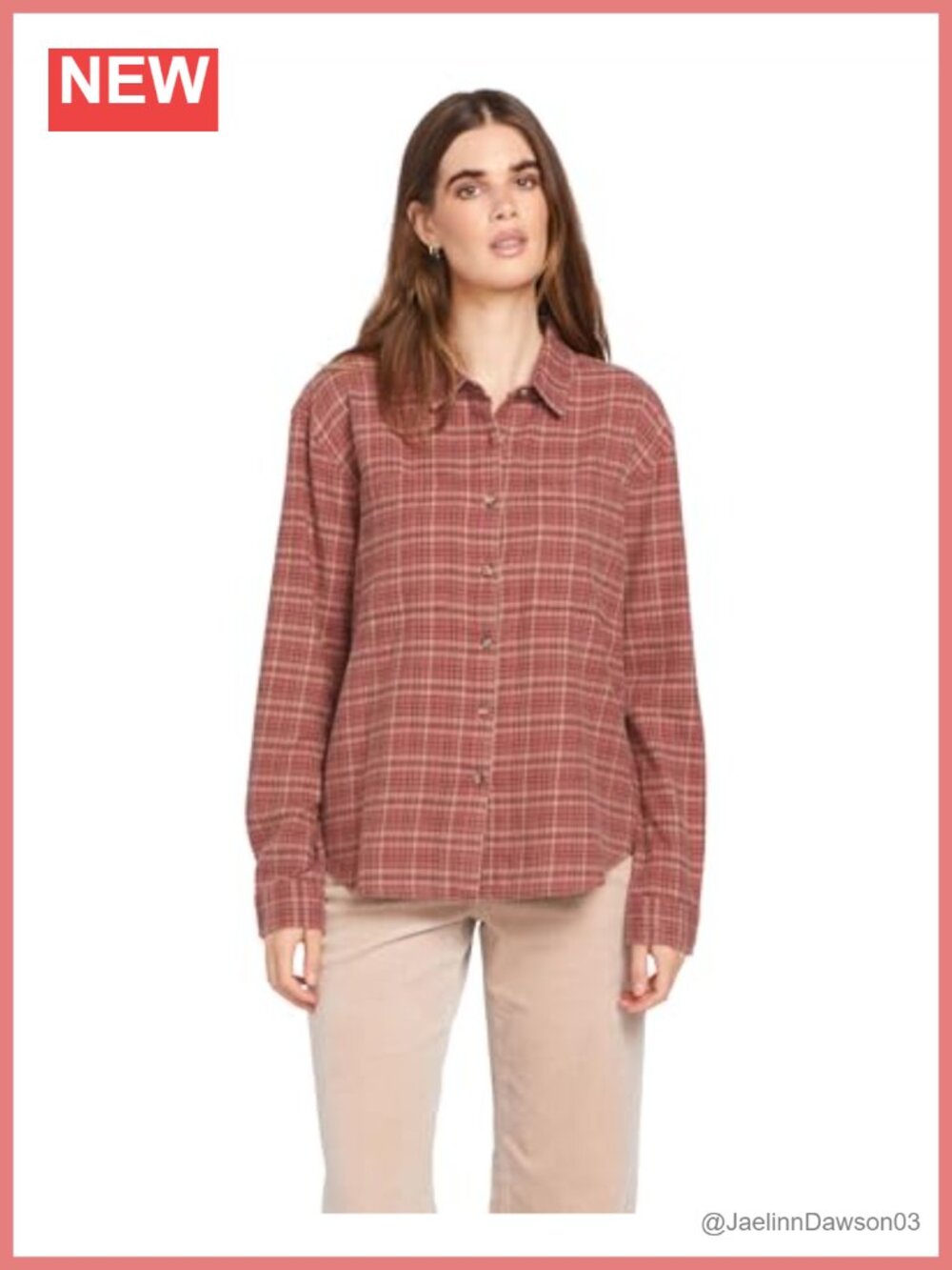 Long Sleeve Button Down Plaid Flannel Shirt